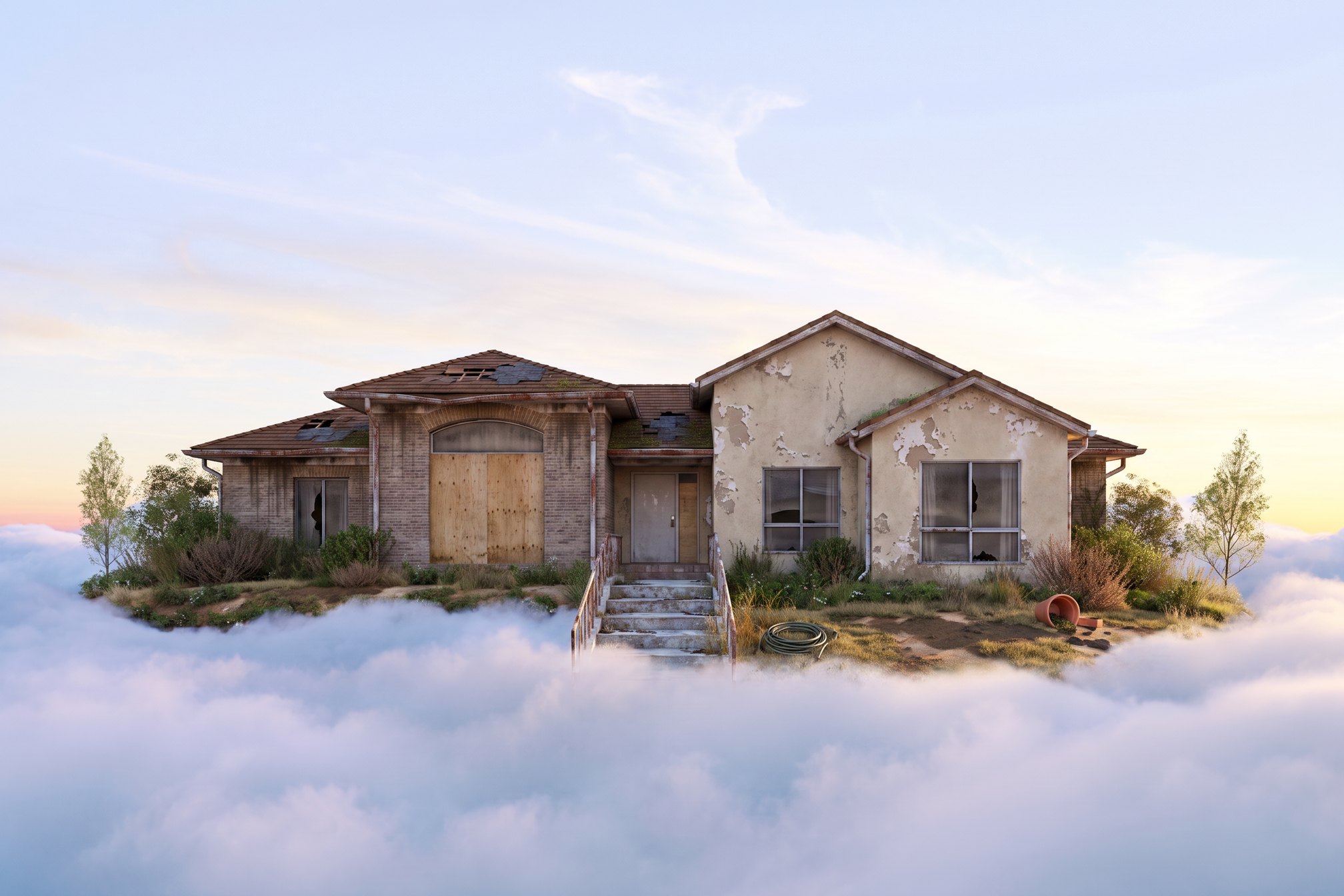 Residential home before buildout